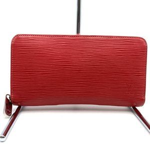 LOUIS VUITTON Red Leather Wallet